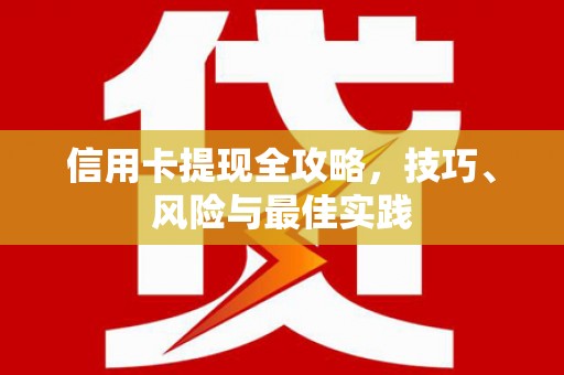 温宿信用卡提现全攻略，技巧、风险与最佳实践
