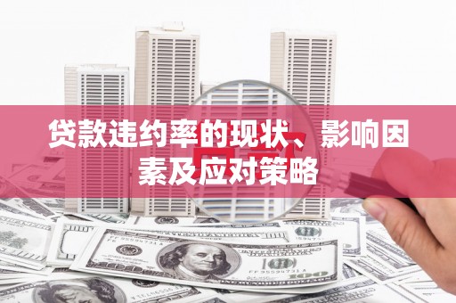 苍南贷款违约率的现状、影响因素及应对策略