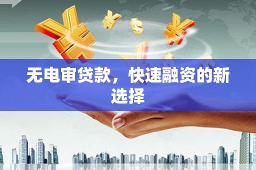 太仆寺旗无电审贷款，快速融资的新选择