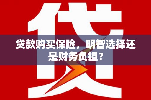 光明新区贷款购买保险，明智选择还是财务负担？