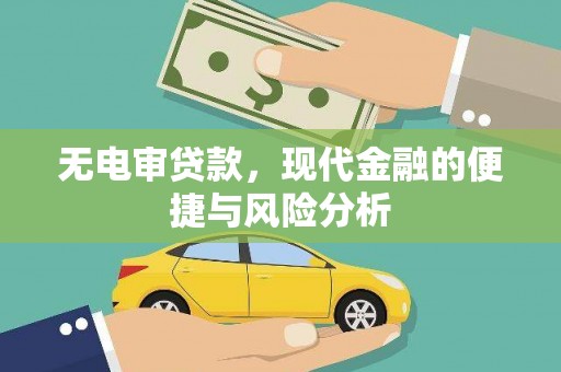 宣化无电审贷款，现代金融的便捷与风险分析