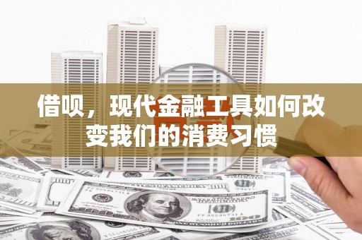 旅顺口借呗，现代金融工具如何改变我们的消费习惯