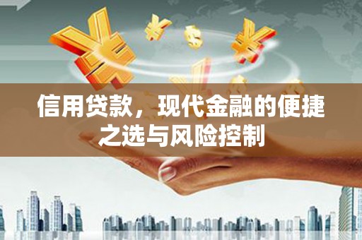 三水信用贷款，现代金融的便捷之选与风险控制