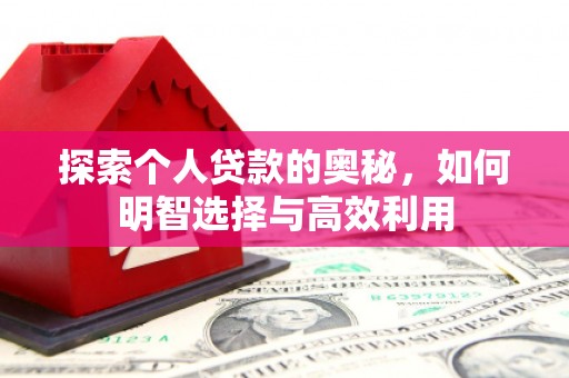 东丰探索个人贷款的奥秘，如何明智选择与高效利用
