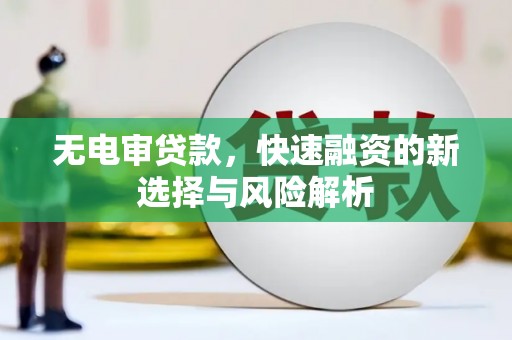 清溪无电审贷款，快速融资的新选择与风险解析