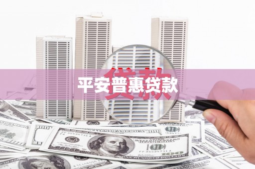 顺庆平安普惠贷款