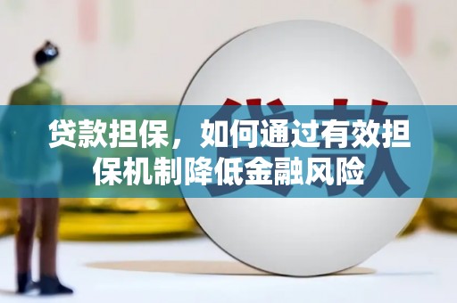 个旧贷款担保，如何通过有效担保机制降低金融风险