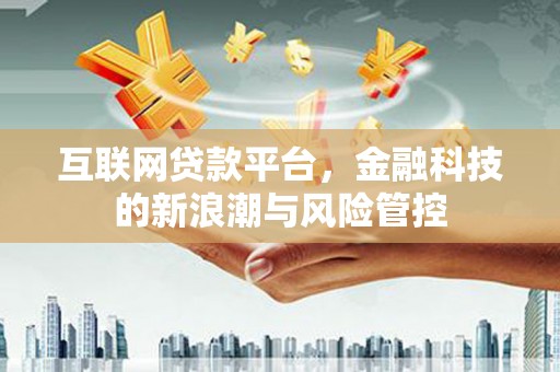 鹿港互联网贷款平台，金融科技的新浪潮与风险管控