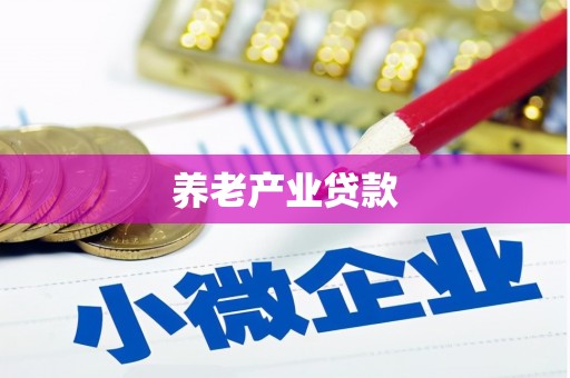 安丘养老产业贷款