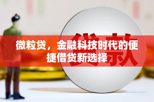 天桥微粒贷，金融科技时代的便捷借贷新选择