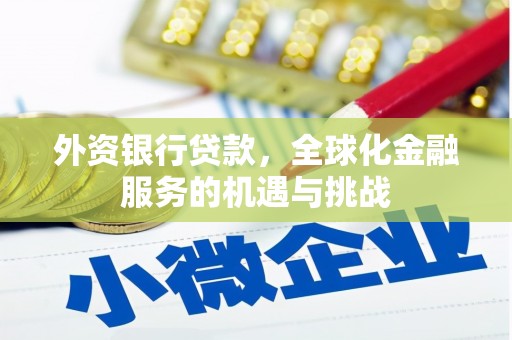 揭阳外资银行贷款，全球化金融服务的机遇与挑战