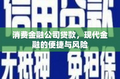 名山消费金融公司贷款，现代金融的便捷与风险