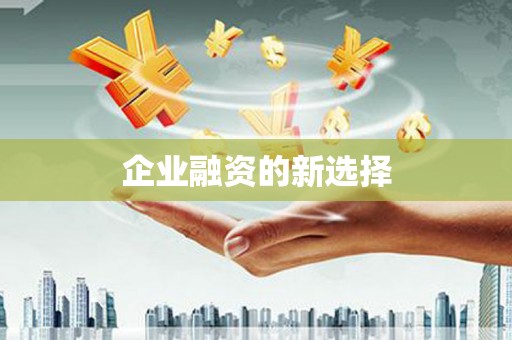 常山企业融资的新选择